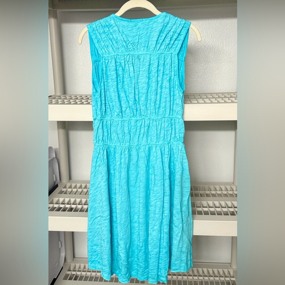 NWT ATM‎ Anthony Thomas Melillo Sublime Slub Jersey Minidress Aqua Mist Size M - Picture 5 of 12